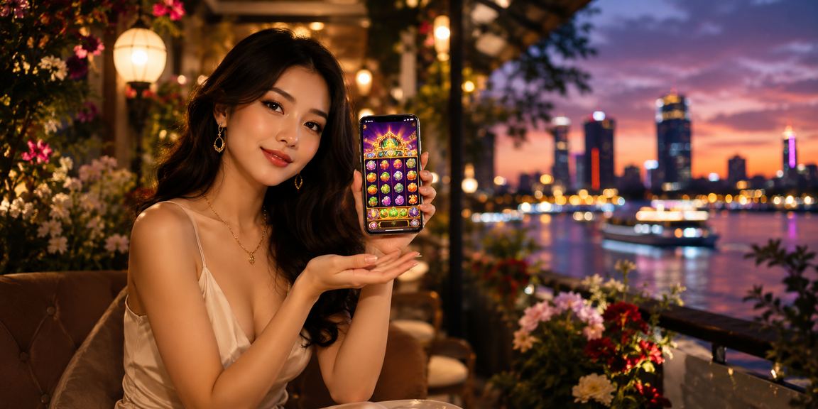Không gian cà phê Sài Gòn với nội dung slot game trên màn hình di động